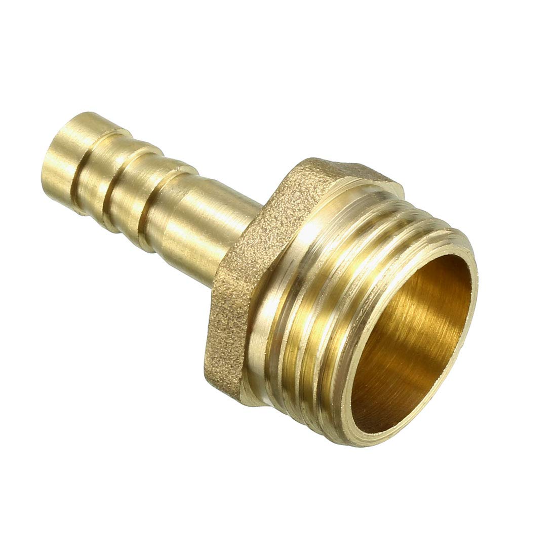 sourcing map Brass Barb Hose Fitting Connector Adapter 8.5mm Barbed X G1/2 Male Pipe