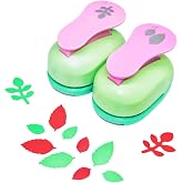Cady Craft Punch 2-Inch Leaf Paper Punches eva Scrapbooking Punch 2pcs/Set