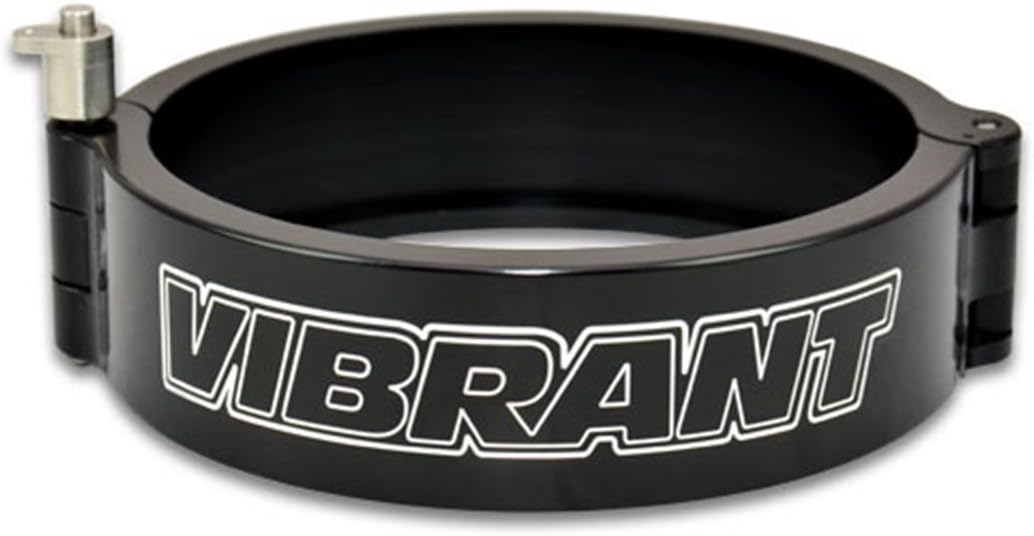 Vibrant Performance Vibrant Power 12535 HD Clamp, Quick Release Design, for use with 2.50 in OD Tubing, includes Stainless Steel Locking Pin, Billet Aluminum, Black Anodized, 2-1/2"