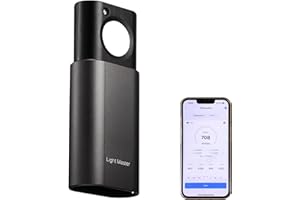 YUNYAO Light Meter Lux CCT CRI Flicker DUV Meter Illuminometer Meter Photometer Lighting Motion Sensor Bluetooth APP Light Tester Tool Rechargeable with Type-C