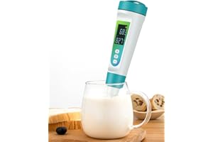 Food Acidity Meter Temperature 2 in 1, Smart pH Meter for Food, Digital Food pH Tester, Accurate pH Test Pen with ATC, Temp A