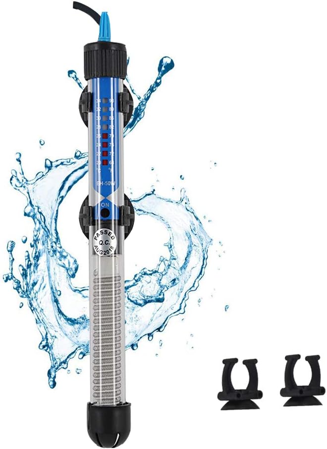 MylivellAquarium Heater Adjustable Submersible Fish Tank Heater Small Aquarium Heater Mini Fish Betta Turtle Tank Heater Thermostat 300W for 65-100 Gallon Suitable for Saltwater and Freshwater