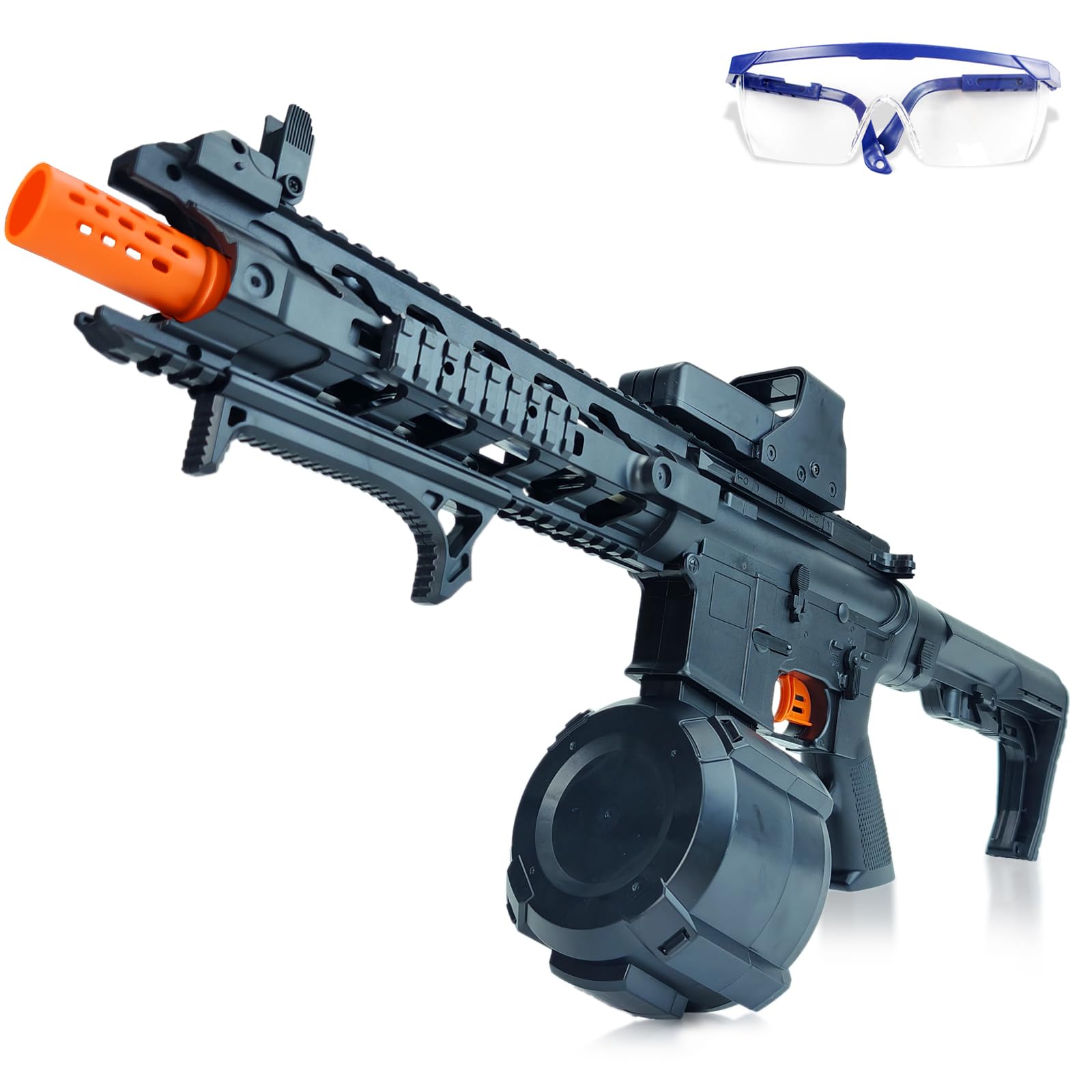 Photo 1 of ***MISSING PARTS**BIU BLASTER Electric Splatter Ball Blaster,Large Orby Gun with 5000 Rounds Gel Ball Blaster with Drum Range of Over 100Ft and 20 RPS for Outdoor Game Age 14+ Years