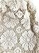 Qunson Womens Lace Chemo Beanie Hat Cap Turban for Cancer Patients White/cream