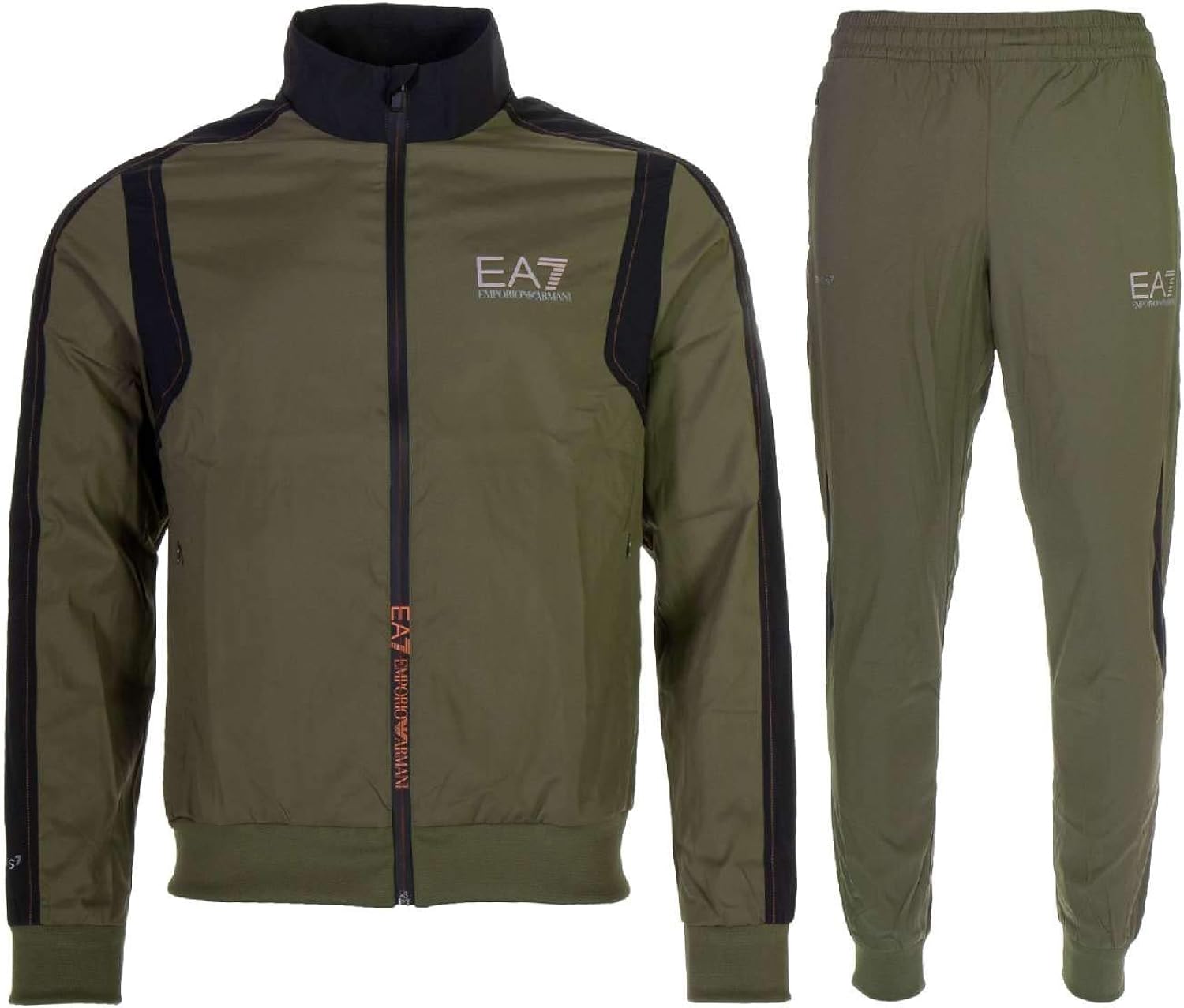 Emporio Armani EA7 Tuta Uomo Fashion Completo Felpa Pantaloni Verde EU