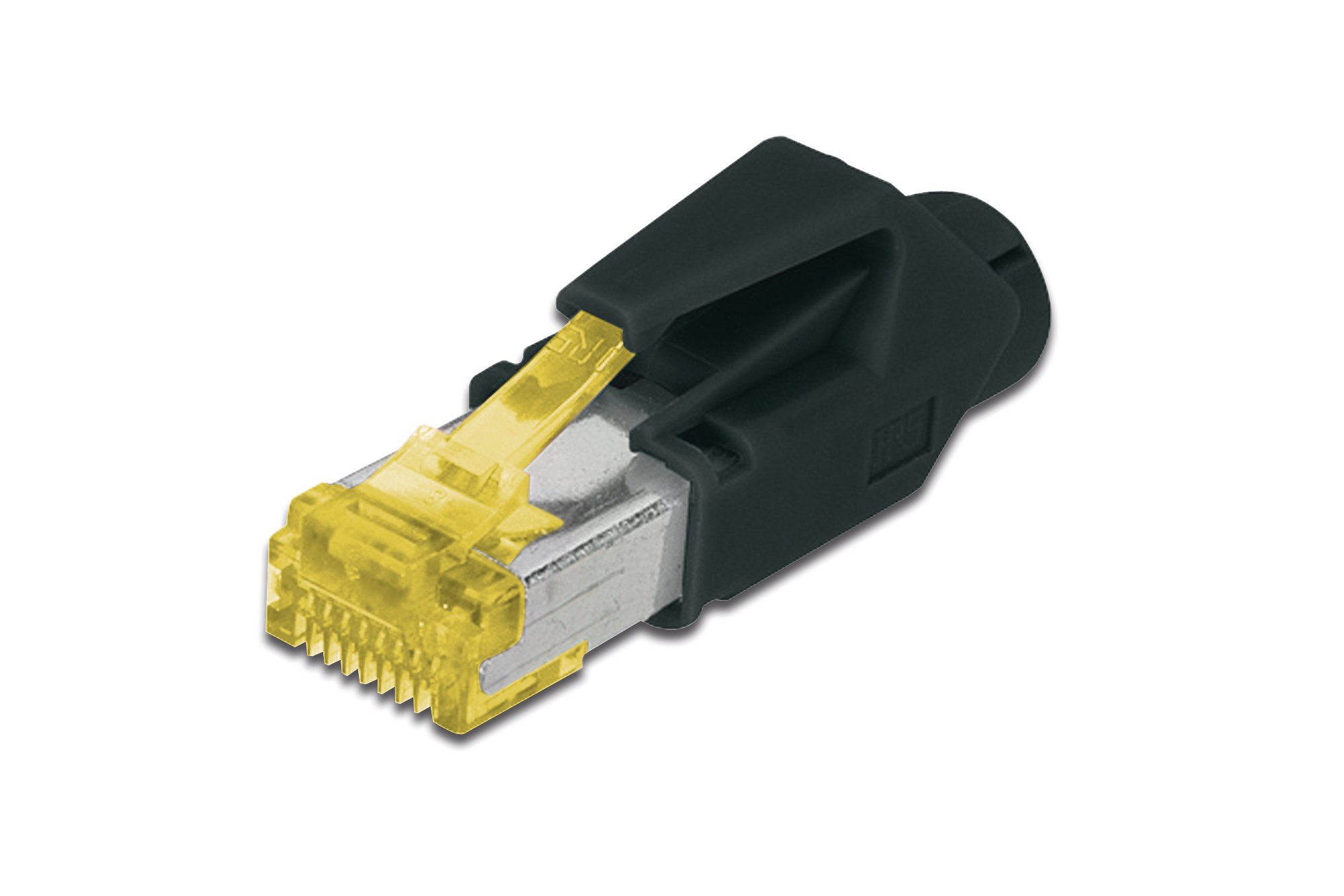 DIGITUS RJ45 Cat 6A Network Connector - 1 piece Hirose TM31 - Cat6A Crimp Connector Shielded - For network cables, patch cables, Ethernet cables - 10GBase-T - 8P8C - AWG 27/7 to AWG 24/7