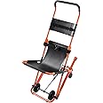 VEVOR Manual Stair Chair, 350 lbs Load Capacity, Foldable Emergency Stair Wheelchair with 4 Wheels, Portable Transport Stair Chair Ambulance Firefighter Evacuation Use for Elderly, Disabled Transfer