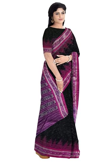 ODISHA HANDLOOM Womens Sambalpuri Cotton Saree (grpn jhr_Green)