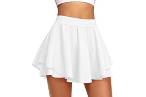 JoyGirl Tennis Skirt for Women with Shorts Pleated Golf Skort High Waist Workout Athletic Running Skorts Skirts with Pockets