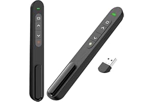 Cseece Wireless Presentation Clicker for Powerpoint, 2.4GHz USB Control Presenter Clickers for PPT Keynote Laptop - Support H