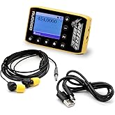 Rugged Radios Nitro Bee Xtreme UHF Race Receiver with Stereo Earbuds | One-Way Racing Communication with Loud Stereo Audio, USB-C Charging, Race Control Priority, Presets &amp; 400-480MHz UHF