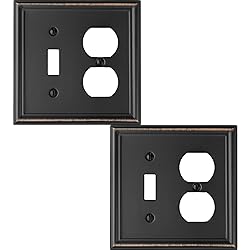 OKAWYC Toggle/Duplex Light Switch Cover Luca Metal