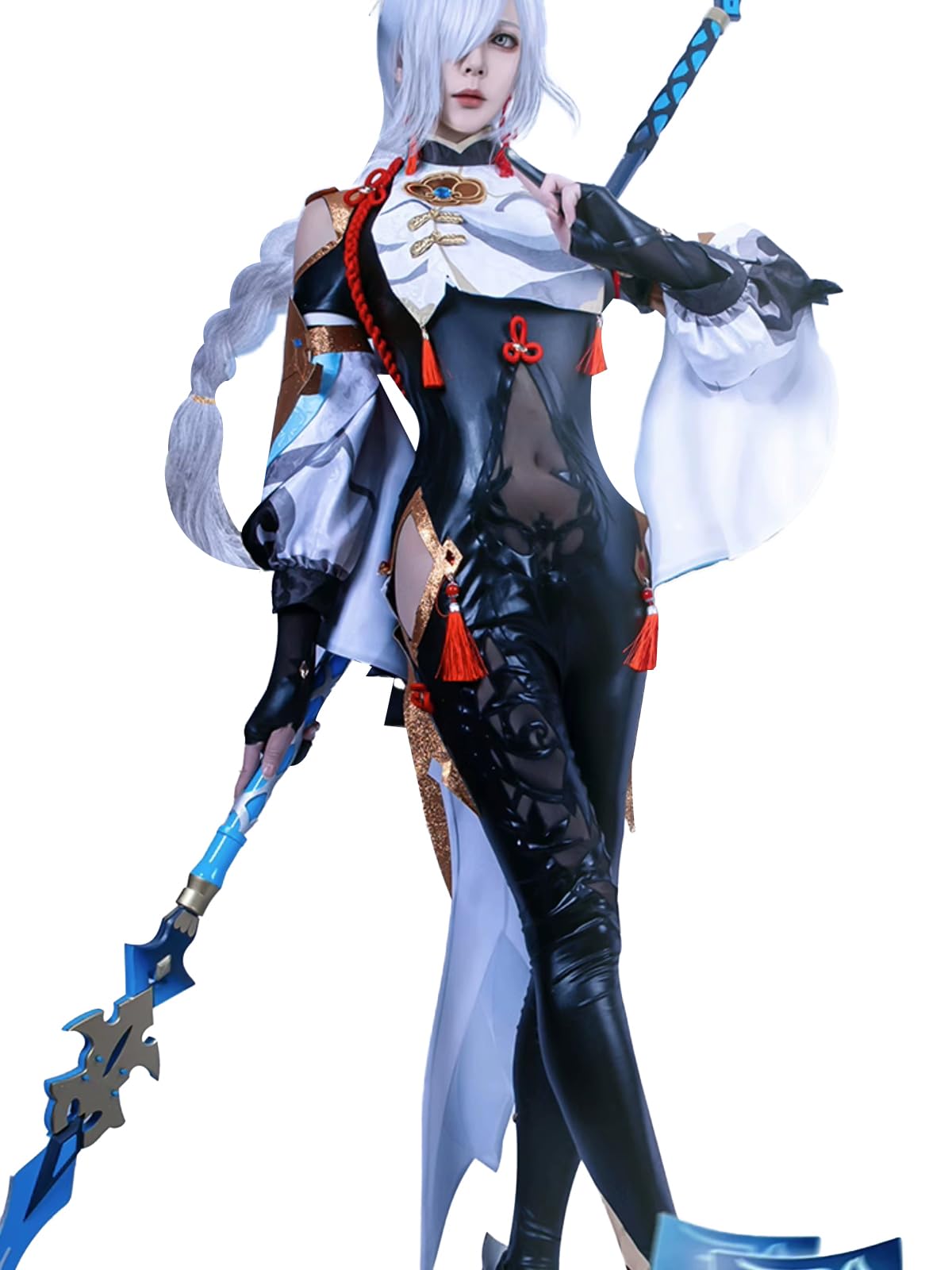 OSIAS Genshin Impact Shenhe Cosplay Outfit Shenhe Costume(L)