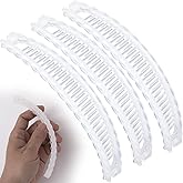 Winsyison 3pcs Banana Hair Clips, Non-Slip Large Hair Claws for Women, Vintage 90s Double Combs Hairpin Accessories for Thin Curly Straight Long Short Hairstyles- Clear