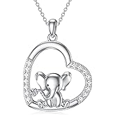 MEIDERBO 925 Sterling Silver Animal Necklace Cute Animal Jewelry Gifts for Women Mother Sister Friends