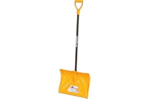 Garant 18-Inch Poly Blade Hardwood Handle Snow Shovel, Clear