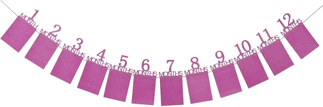 Amazon Com Garneck Baby Birthday Photo Banner Photo Wall Display