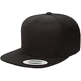 Trendy Apparel Shop Premium Classic 6 Panel Flatbill Snapback Cap