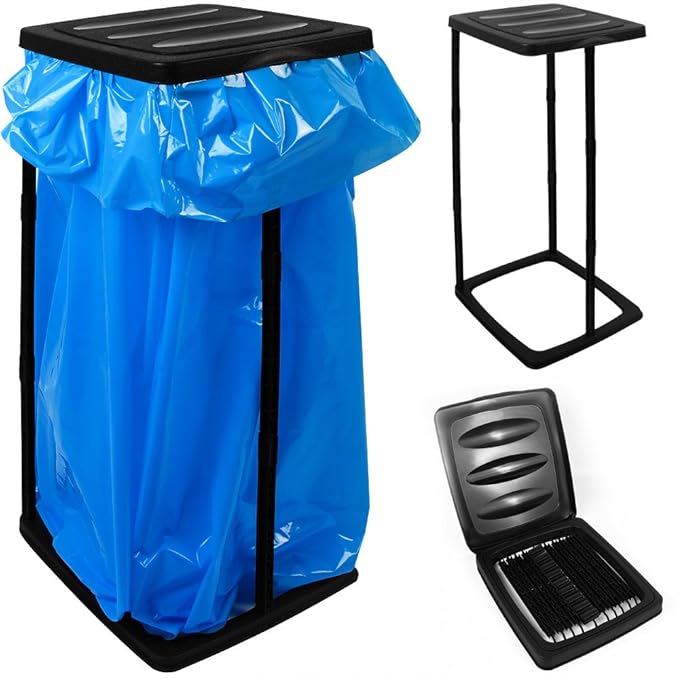 Rubbish Bin Bag Stand for up to 60 Litre 70 x 35 x 30 cm Garbage Bag Holder Amazon.co.uk