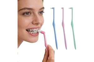 Orthodontic Toothbrushes, BPA Free Soft Bristle Toothbrush, Interdental Brush Gum Toothbrush, Soft Manual Teeth Brushes - Com