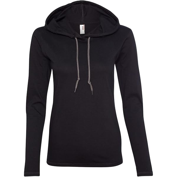 Amazon.com: Anvil Women's Lightweight Hooded T-Shirt, Heather Dark  Grey/Dark Grey, Medium : Clothing, Shoes \u0026 Jewelry