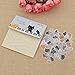 We-buys Cute Cats Stickers Transparent Diary Scrapbooking Labels Decorative Tags 80 Pcs