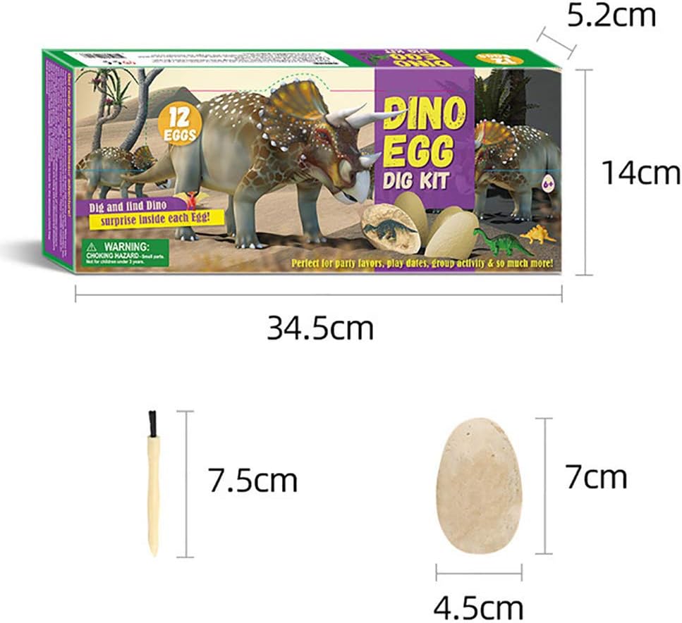 Amazon Lulaa 化石モデル 化石発掘おもちゃ 恐竜卵 発掘体験 おもちゃ 知育玩具 12個セット Diy 面白い 考古学 シミュレーション 恐竜化石 ギフト 赤ちゃん 幼児のおもちゃ おもちゃ