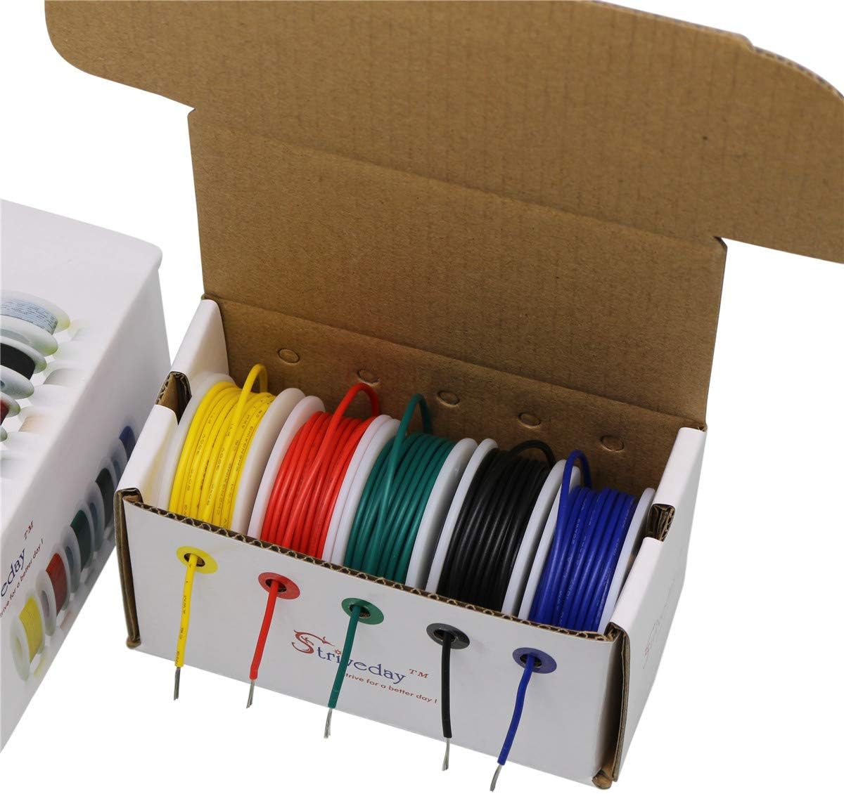 Striveday™ 28AWG 1007 Coper Wire Cable Electric Wire kit 28 Gauge Hook