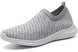 konhill Women's Slip On Sneakers Non Slip Walking Shoes Breathable Mesh Work Casual Lightweight Tennis Workout Shoes