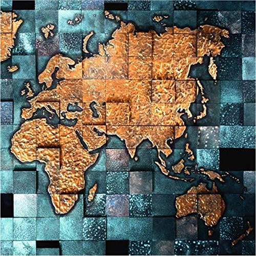 Wuyyii ヨーロッパスタイルの3d世界地図写真壁画壁紙リビングルーム研究室抽象芸術