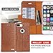 iPhone 8 Plus Case,iPhone 7 Plus Case, WWW [Crocodile Pattern] RFID-Resisting Premium PU Leather Wallet Case Flip Phone Case Cover with Card Slots foriPhone 7 Plus/8 Plus Brown