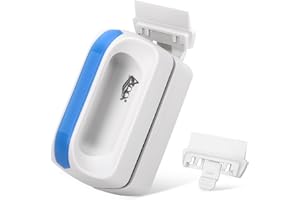 AQQA Aquarium Magetic Glass Cleaner Brush with 2 Detachable Scrapers Floating Fish Tank Cleaning Tools Algae Scraper for 1/8-1/4 inch Thick Glass/Acrylic Tanks (Small)