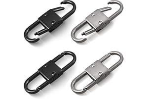 Aemoe Double Opening Mini Carabiner Zipper Clip Zipper Pull Replacement, Zipper Clip Theft Deterrent, Multipurpose Small Carabiner Zipper Clip for Luggage Suitcase Backpacks Key for Traveling Hiking