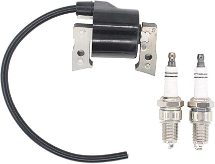 Amazon Com Applianpar Ignition Coil With 2 Spark Plugs For Kawasaki Fc540v 69 Engine And For John Deere Am M Garden Outdoor