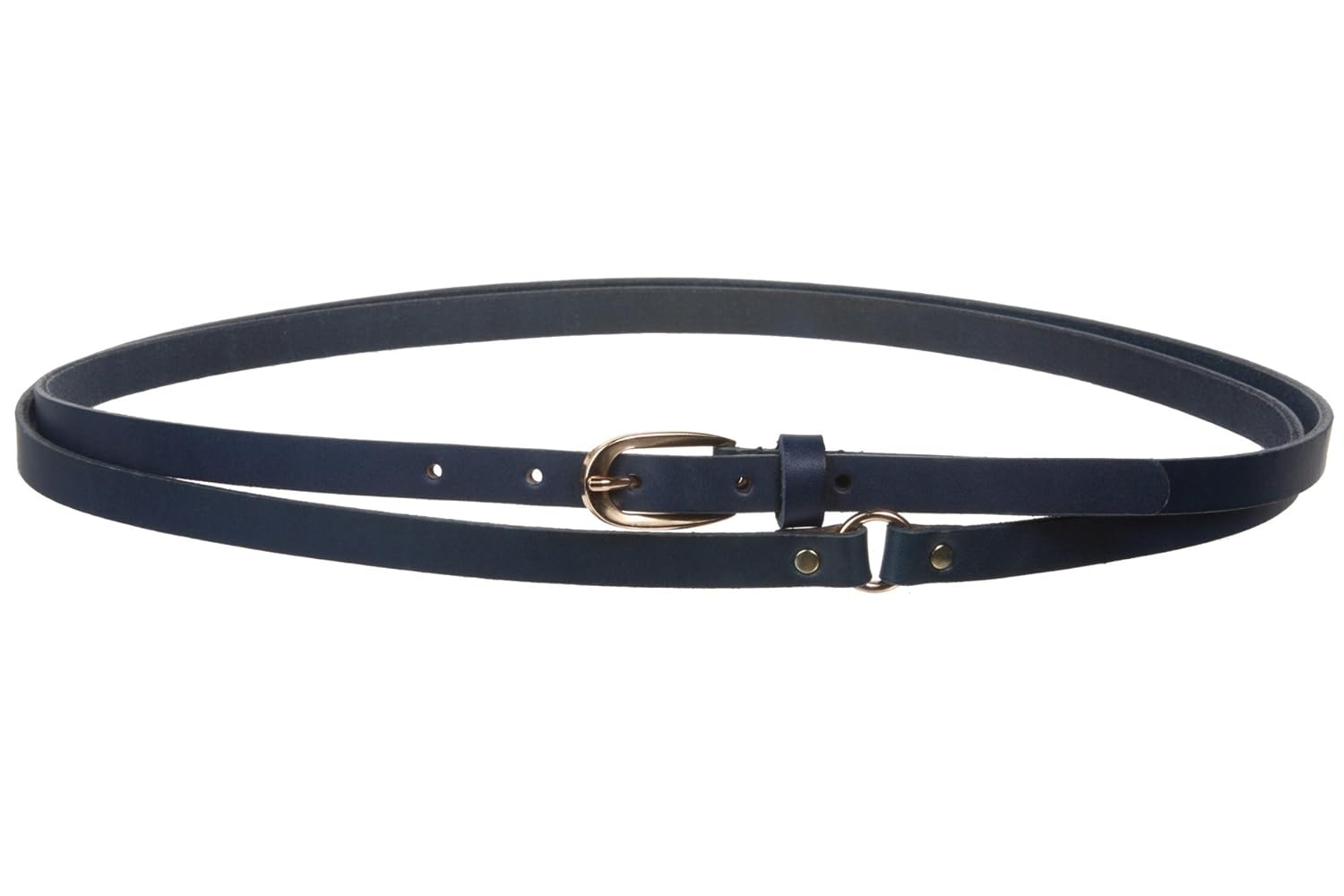 1/2" (13 mm) Skinny Solid Leather Double Wrap Belt at Amazon Women’s