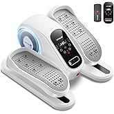 Under Desk Elliptical Machine, Electric Leg Exerciser for Seniors, Quiet & Portable Electric Seated Eclipse Exercise Training Machine with Remote, 12 Speeds & Mute Function, Manual & Auto Mode