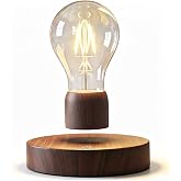 VGAzer Magnetic Levitating Light Bulb Lamp Floating Wireless LED Desk Lamp Table Lamp for Unique Gifts, Room Decor, Night Light, Home Office Decor Tech Gadget