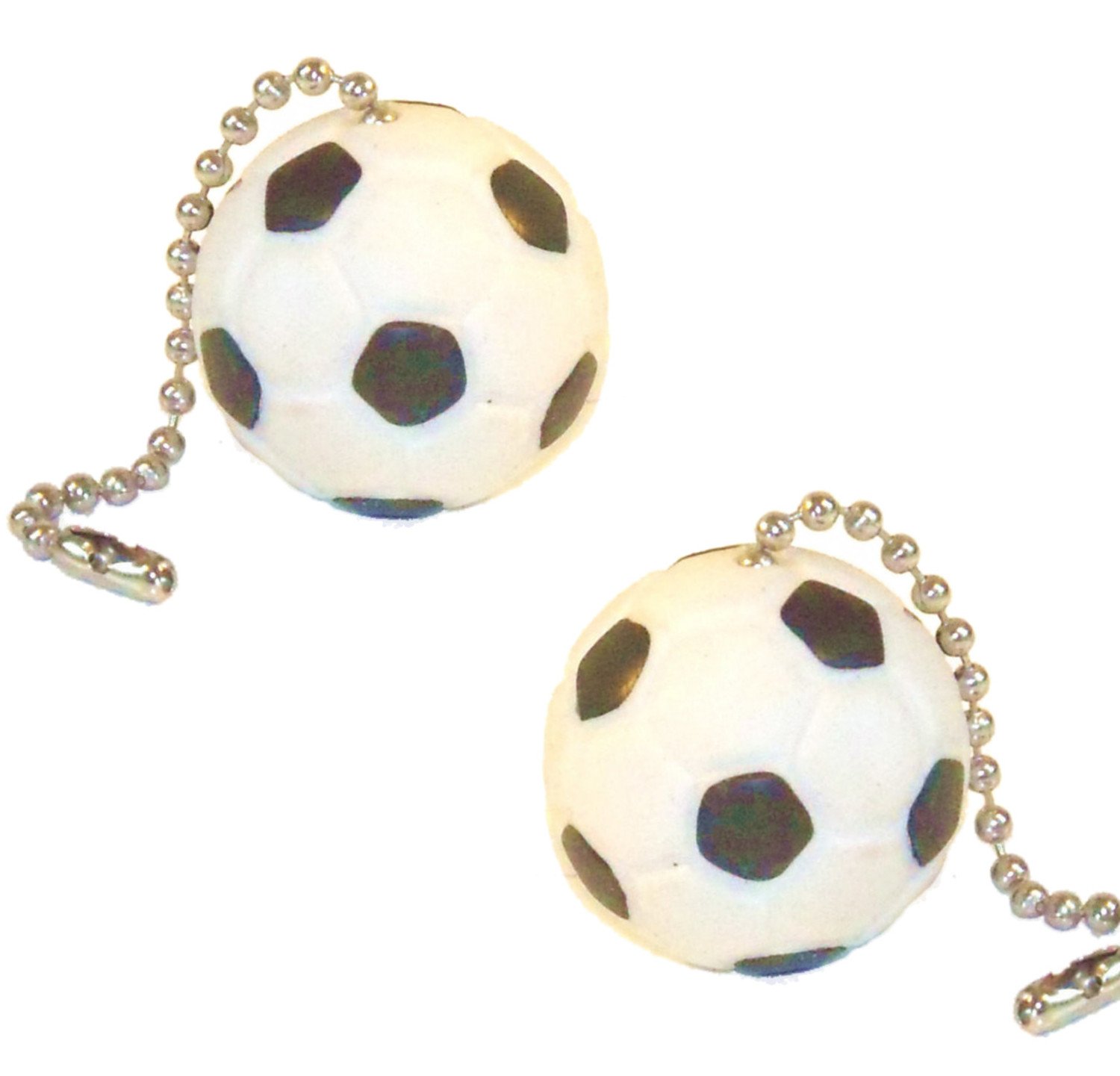 Sports Ball Ceiling Fan Pull Chains Soccer Ball Pair Amazon Com
