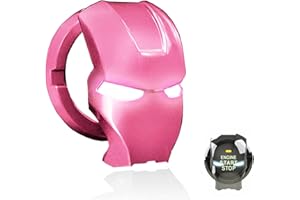 GENORMBRANDT Car Engine Start Stop Button Cover Push to Start Button Ignition Cover Anti-Scratch Universal Aluminum Alloy Button Decoration Stickers for Cars (Rose Gold)