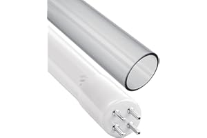 LSE Lighting Combo Package R830L R830F UV Lamp and Quartz Sleeve R830QD | High Performance Replacement Bulb | Designed in USA