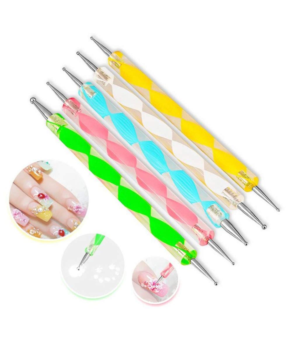 Glam Hobby 27pc Gel Acrylic Nail Art Painting Kit Brushes and Dotting Pen Brushes & Dotting Pen/Dotter Tool Kit Set(20PCS Nail Art Design Dotting Painting Drawing Brush + 7Pcs Uv Gel Nail Brush) : Beauty
