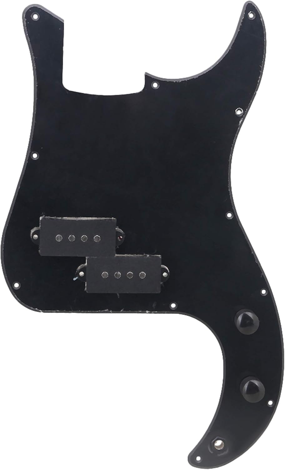 BQLZR Prewired Bass Pickguard Kit For Bass Guitar Black