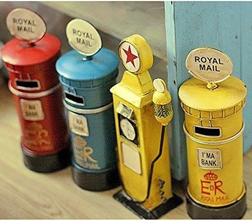 Handmade vintage Tin Post Street letter box metal piggy bank
