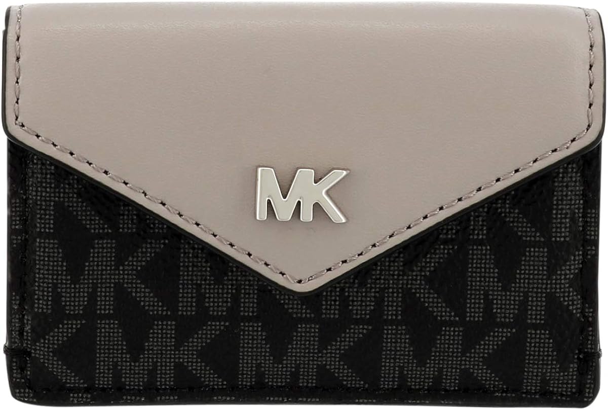 Amazon マイケルコース 三つ折り財布 ミニ財布 レディース 357 Blk Prl Grey 財布