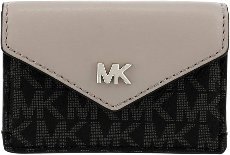 Amazon マイケルコース 三つ折り財布 ミニ財布 レディース 357 Blk Prl Grey 財布