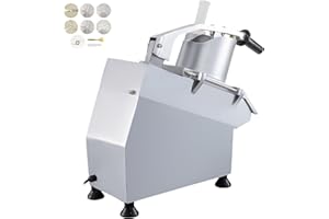 Uargd 110V Commercial Fruit and Vegetable Cutter Machine 550W Multi-Purpose Food Processor with Removable 5-Blade Design for 