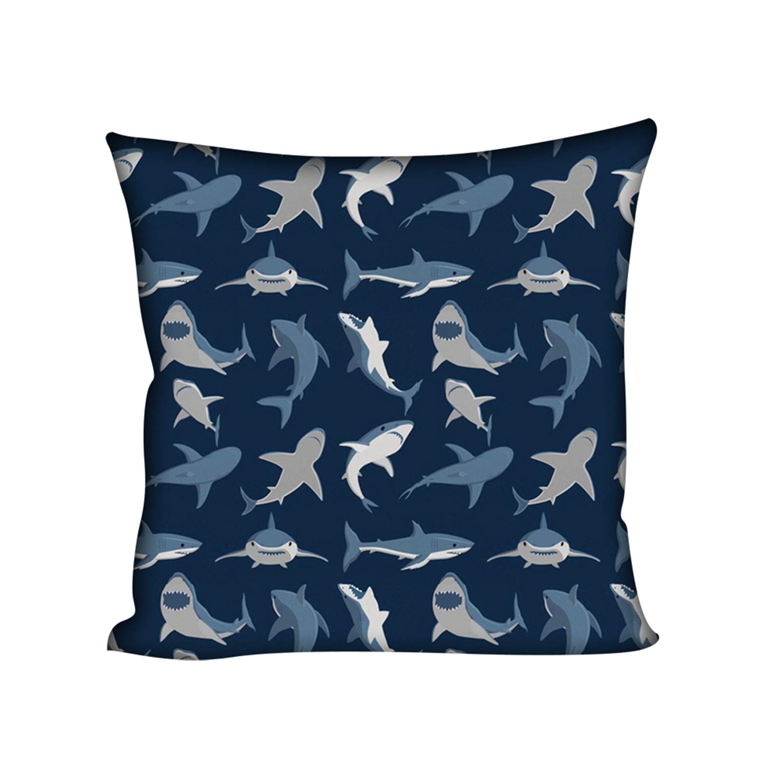 Showudesigns Shark Cushion Covers 45x45cm Decorative Throw Pillow Covers for Boys Pillow Covers Kids Gift Bedroom Decorative
