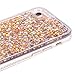 iPhone 6 Case, iPhone 6S Case, Crazy Panda New Soft Bumper Case Luxury Bling Glitter Sparkle Case Infused with Diamond Shape Glitters and Shiny Quicksands for Iphone 6/Iphone 6S - Light Gold
