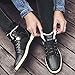JIONS Mens Leather Winter Snow Boots Waterproof Lace Up Ankle Sneakers Warm Outdoor Booties Shoes With Fur Lining