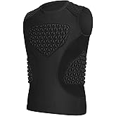 Youth Baseball Chest Protector, Padded Compression Shirt, Support Softball Football Rugby Lacrosse Heart Sternum Guard